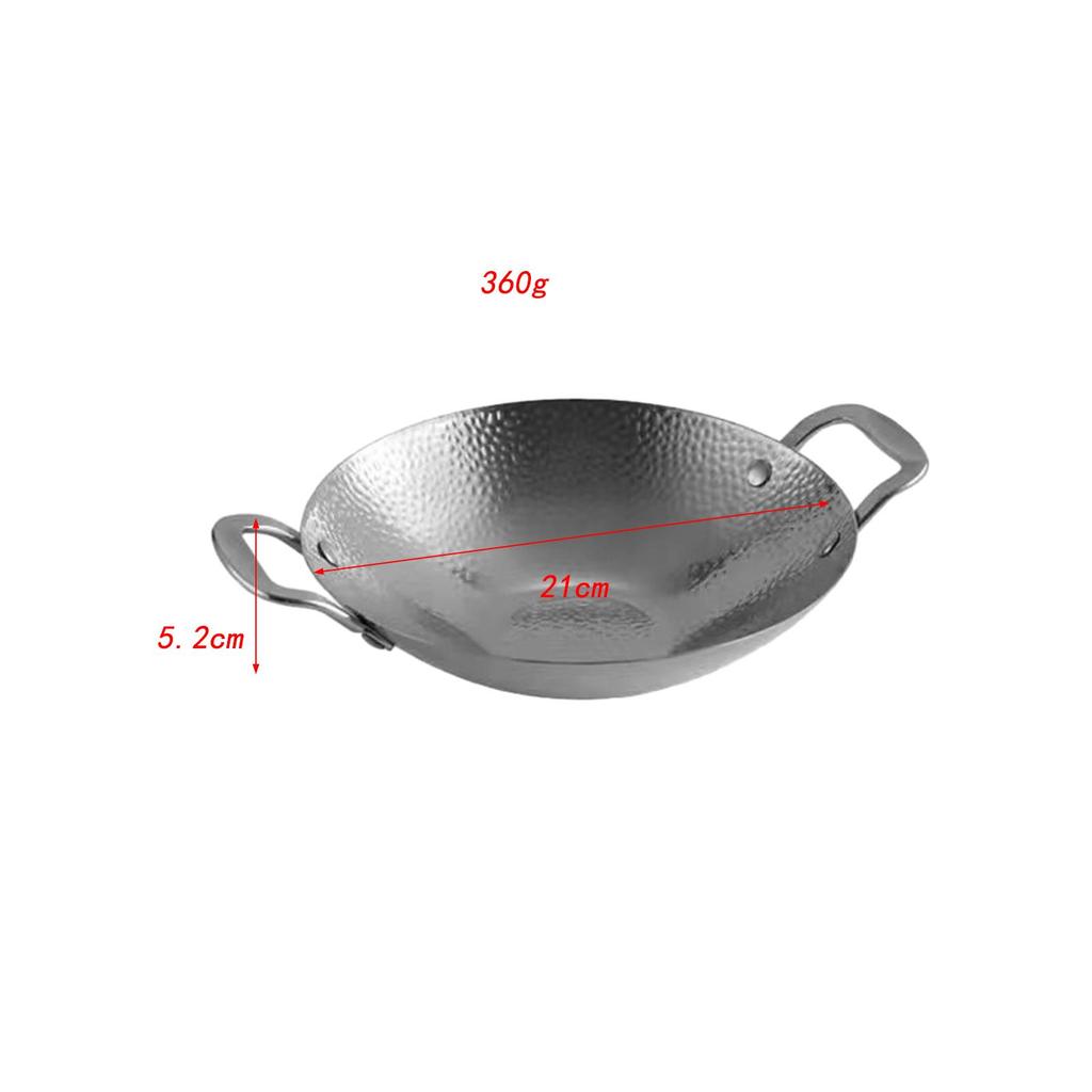 Korean Ramen Noodle Pot Cooking Hot Pot Double Handle Kitchen Cookware Snack Plates Saucepan Seafood Pot for Home Kitchen