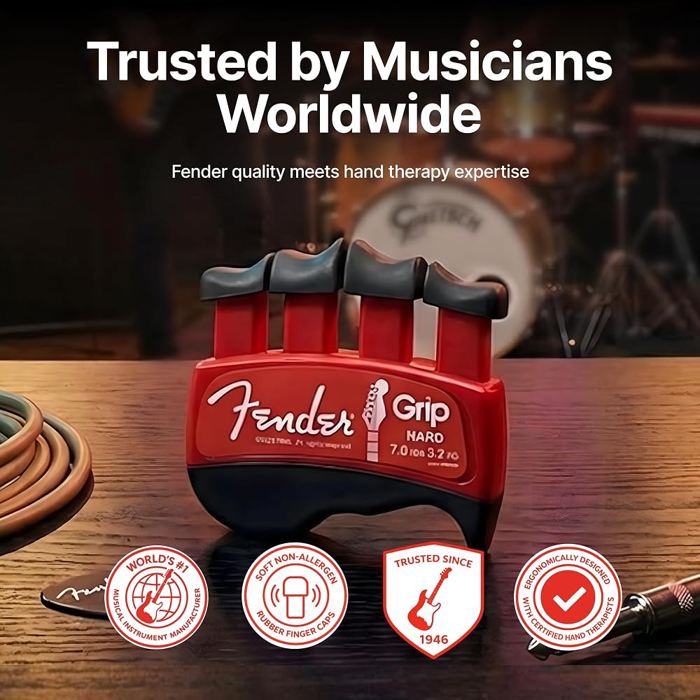 Fender Drip Hand and Finger Exerciser (Hard - 7 lb/3.2 kg) — the best ergonomic finger enhancer t...