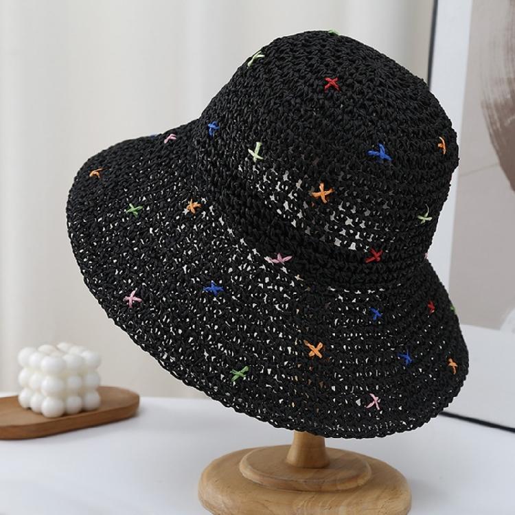 Weaving Straw Hat for Teen Girl Breathable Spring Camping Sunproof Beach Hat