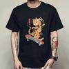 Neues Sommer-Mode-T-Shirt Kawaii Harajuku Anime Katze T-Shirt Herren O-Ausschnitt Kurzarm-T-Shirt Japanisches Sommer-Kurzarm-T-Shirt
