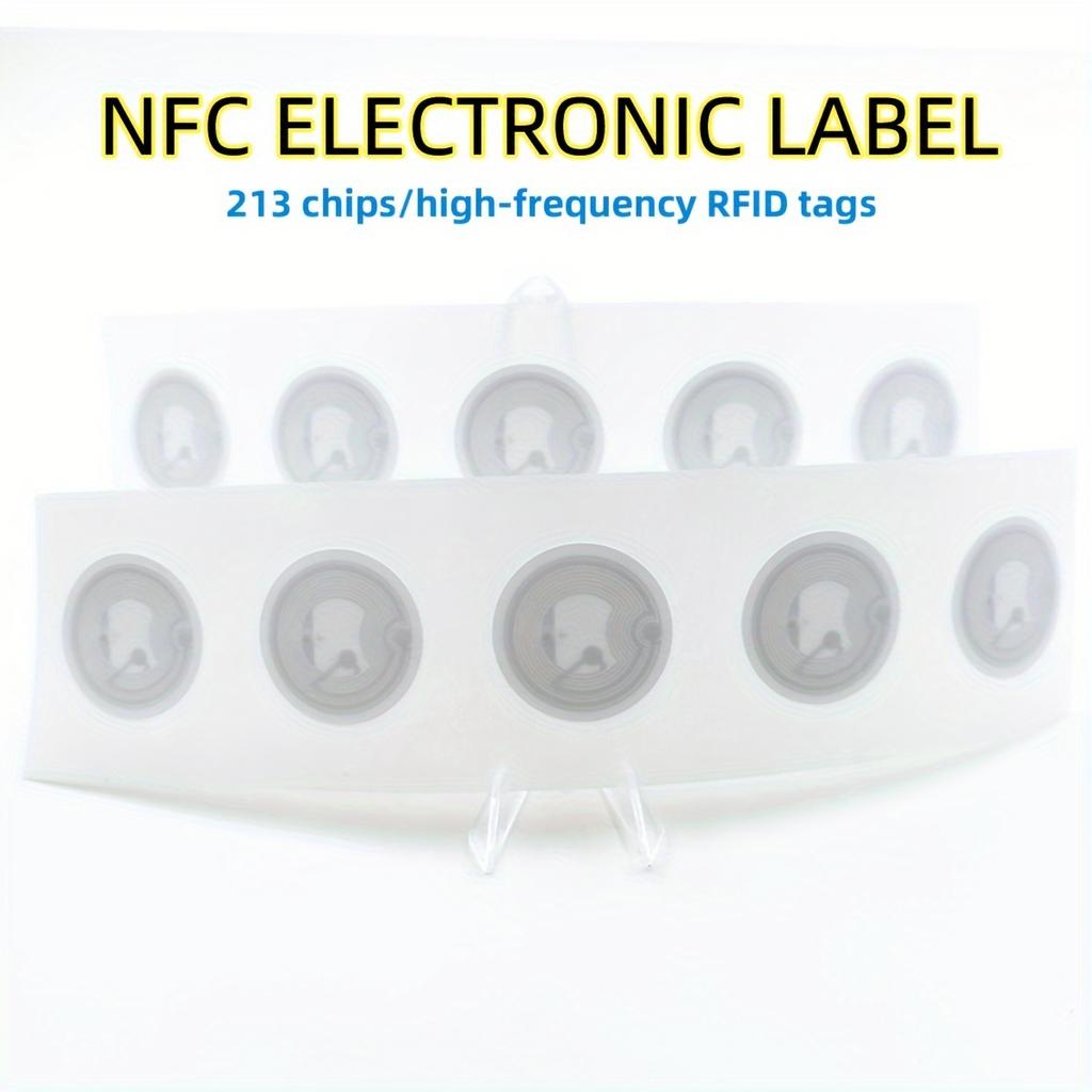 10/20 szt. Naklejki z tagami NFC Ntag213/215 Przepisywalne Programowalne 144/504 Bajty Pamięci Bez Baterii dla Wszystkich Akcesoriów do Smartfonów NFC