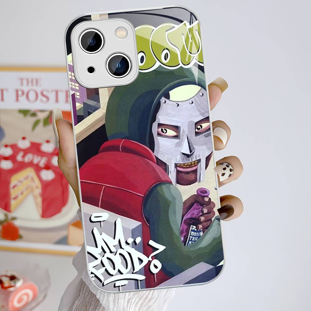MF-DOOM Rapper Tempered Glass For Iphone 14 13 12 11 Pro Mini XS MAX 14Plus X XS XR Fundas