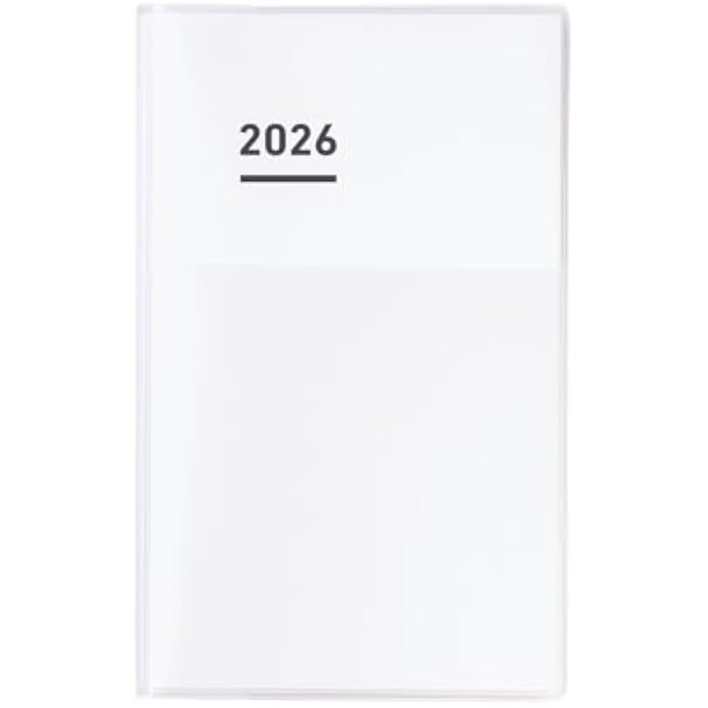 Kokuyojibun Notebook DIARY Notebook 2026 Monthly Weekly A5 Slim White Ni-JCD1W-26 Starting in Nov...