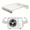 46x95CM Airconditiondeksel Utendørs Solregntett Støvtett Snøbeskyttende Rengjøringstrekk Hjemme Aircondition Hold Rengjøringsverktøy
