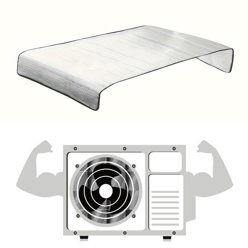 46x95CM Airconditiondeksel Utendørs Solregntett Støvtett Snøbeskyttende Rengjøringstrekk Hjemme Aircondition Hold Rengjøringsverktøy