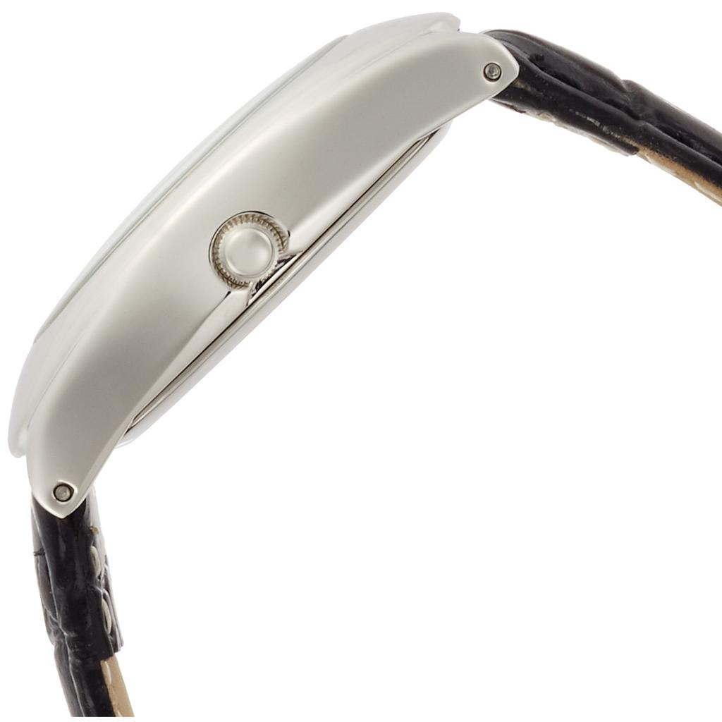 Citizen Q&Q Women's Analog Watch QA03-304 Black Waterproof Leather Strap Stylish Timepiece