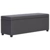 Day and Night - Day and Night Bench with Storage Space 116 Cm Gray Synthetic Leather