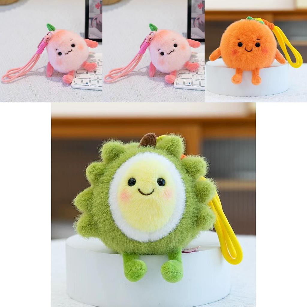 Fruit Plush Toy Mango Dragon Fruit With Soft Short Fleece For Kid Gift Collection