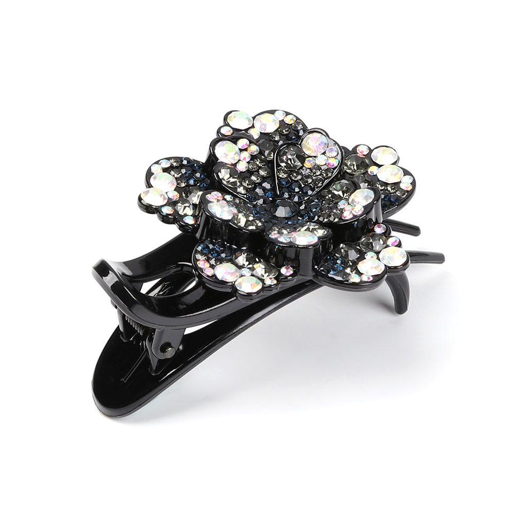 Flexible Butterfly&Flower shape Dovetail Rhinestone Hairpin Styling Tools Hair Clips Barrette