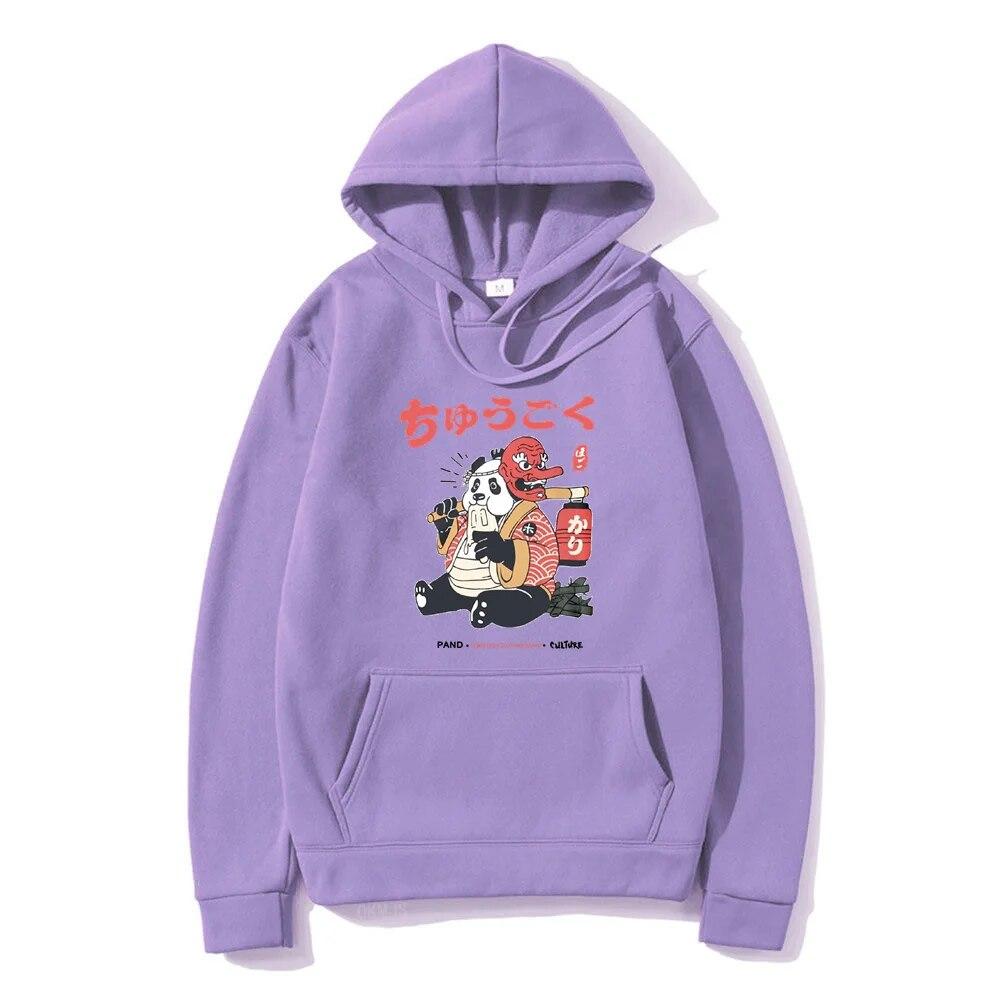 Hip Hop Harajuku Unisex's Hoodies Japanese Kanji Cartoon Hoodie Autumn Winter Funny Hooded Street Style Casual Sweatshirt Clothing