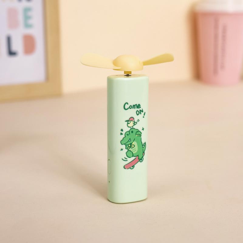 2026 Sommer USB-wiederaufladbarer Mini-Pandabär-Ventilator - Tragbar, Leise, Cartoon-Design für Kinder