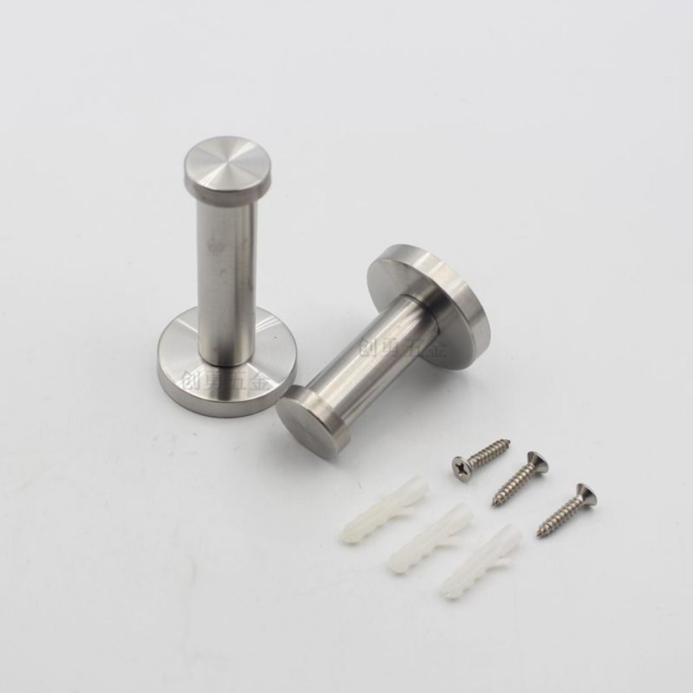 1Pcs Cylindrical Hat Towel Rack with Screws Wall Punching Hook Durable Single Clothes Hook