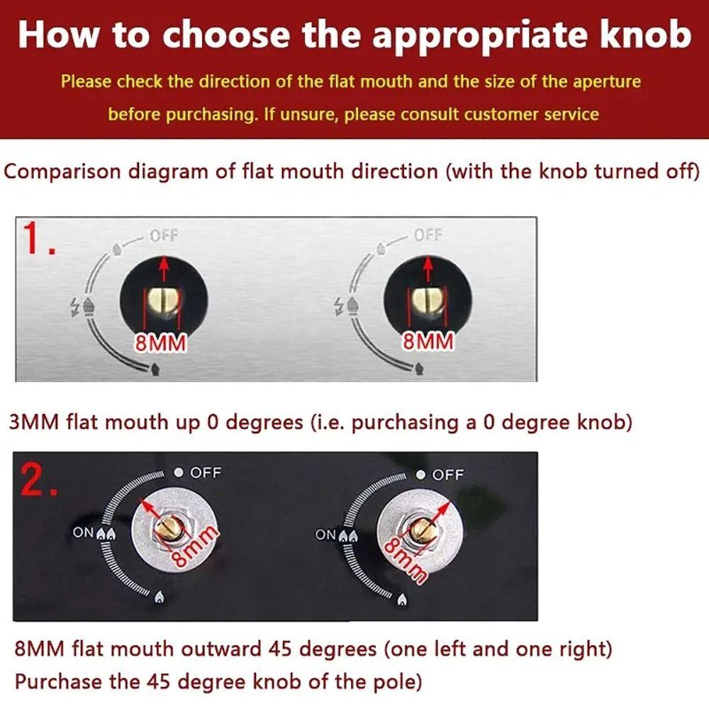 1Pair 6/8mm Cooker Oven Control Switch Universal Assembly Button  Gas Cooker Accessories