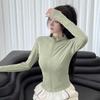 Sunscreen clothes, beautiful quick-drying clothes, sports jackets, women's tight-fitting exercise tops, yoga clothes, long sleeves, running training