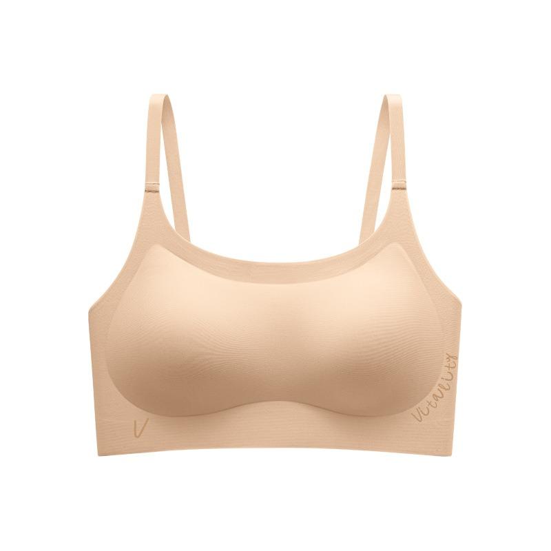 Traceless underwear women's liquid foundation invisible gathering soft support summer suspender beautiful back bra cover
