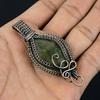 Prehnite Jewelry, 999 Copper Wire Wrapped Pendant Handmade Gemstone Jewelry, Gifts For Wife Brand New Pendant