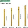 16-Pack Wind Chime Tubes, 4 Sizes Aluminum Metal Wind Bell Empty Tubes for Outside/Adults Arts and Crafts/DIY [Gold]