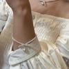 Light Luxury High-End Bow Pearl Pendant Necklace Female Elegance Personality Fashion Temperament Versatile Neck Chain Collarbone Chain