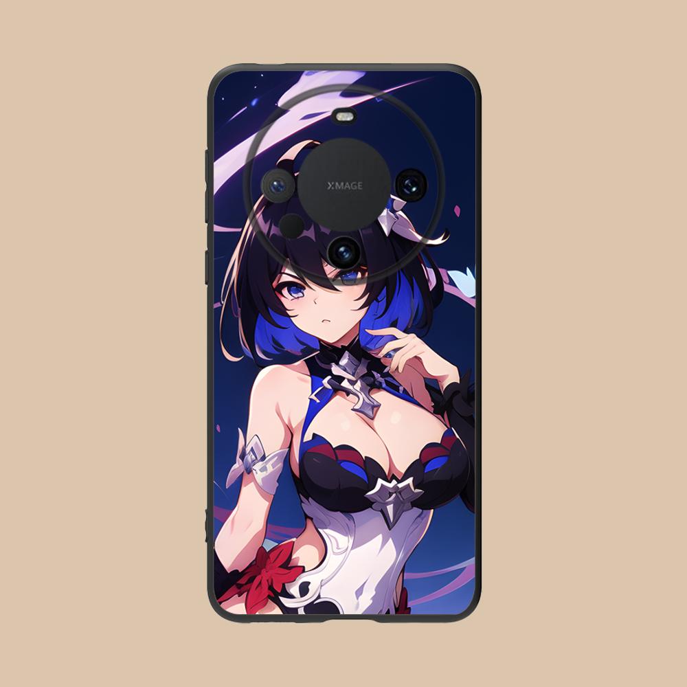 

HSR Seele Matte TPU Mobile Phone Case for Huawei Mate 60 50 40 30 20 10 Pro Plus Lite E 5G Colorful Printing Cover Huawei Mate 70