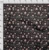 oneOone Cotton Flex Black Fabric Floral & Sewing Fabric By The Yard Printed Diy Clothing Sewing Supplies 40 Inch