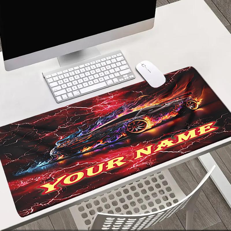 1PC Custom Name Race Car Artwork" Mouse pad, keyboard and mouse desk pad, for computer notebook Birthday Gift For Any Room Or Office