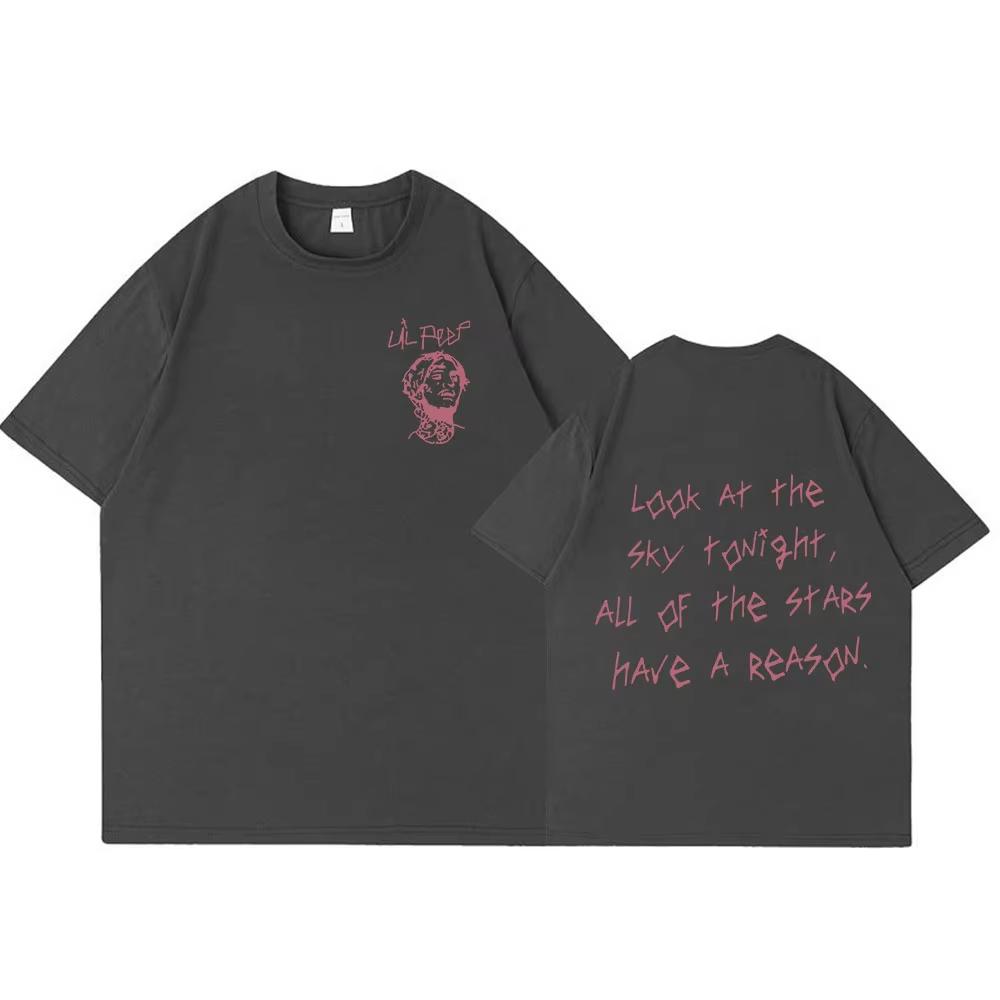 Rapper Lil Peep Tour Concert Graphic T Shirt Unisexs Unisex Fashion Hip Hop Short Sleeve Tshirt Oversized Unisex Cotton Breathable