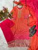 Indian Women Designer Kurta Pant Dupatta Set Bollywood Top Tunic Kurti Salwar Suit Dress