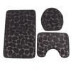 Conjunto de 3 Tapetes de Banheiro Forma U Tapete para Vaso Sanitário Tampa de Vaso Sanitário Tapete de Banho Absorvente de Água Antiderrapante Tapetes de Banho para Treinamento de Penico Crianças Adulto