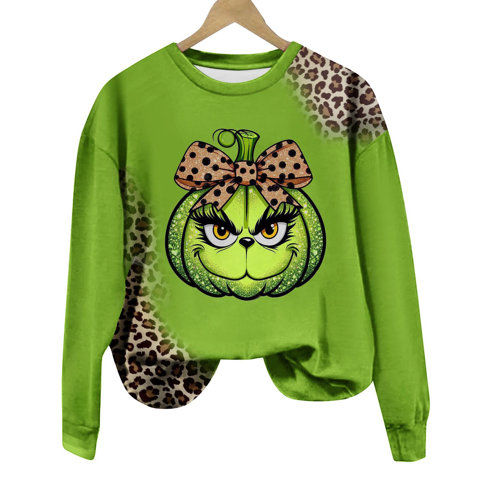 

Женская футболка с круглым вырезом, длинными рукавами и 3D-принтом черепа S