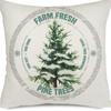 Living Room Christmas Decoration Pillowcase Nordic Style Christmas Tree Printed Cushion Festive Atmosphere Household Supplies