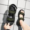 Men's Sandals Open Toe Breathable Adjustable Sneakers Non-slip Waterproof Applicable Outdoor Hiking Travel Beach Roman Shoes