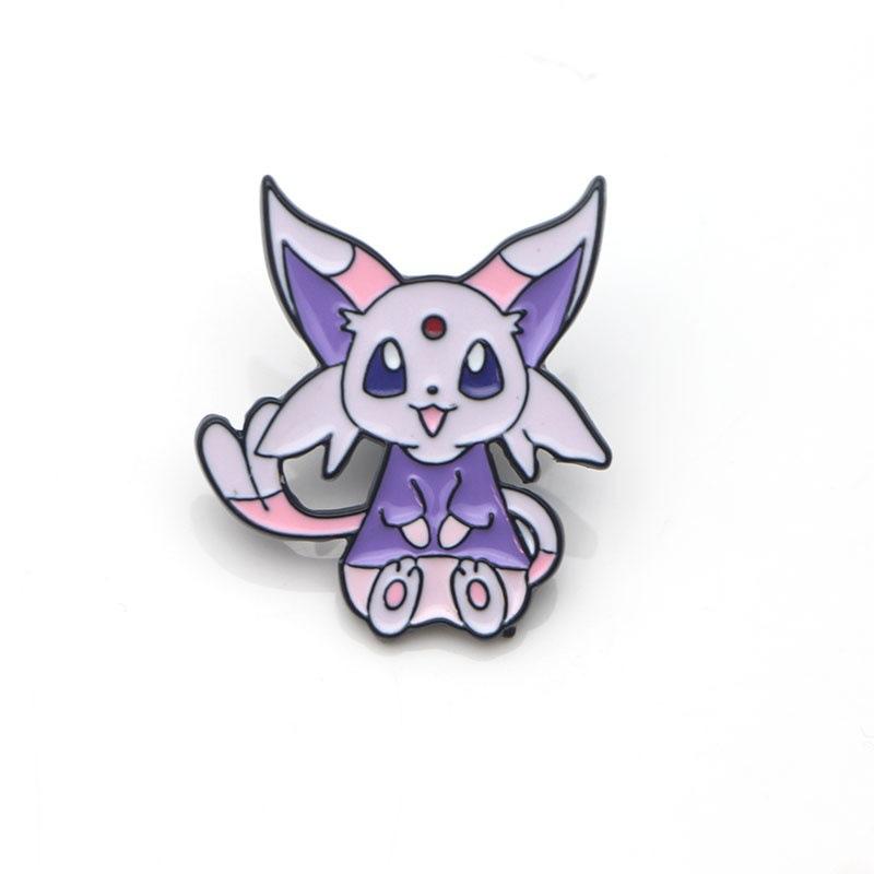 Anime Games Sylveon Pikachu Enamel Pins Collect Kawaii  Spirit Metal Cartoon Brooch Backpack Hat Bag Collar Lapel Badges