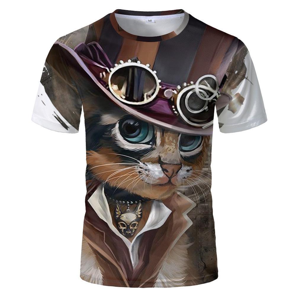 2026 New Men s 3D Printing T-shirt Personalized Short Sleeve T-shirt Men s Summer Casual Tops S
