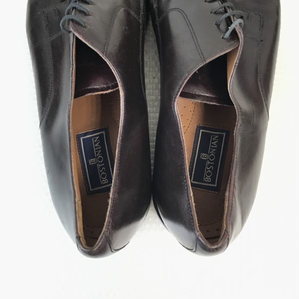 Bostonian Leather Straight Tip Shoes [9.5M/27.5/Brown] Vintage Dress(USED)