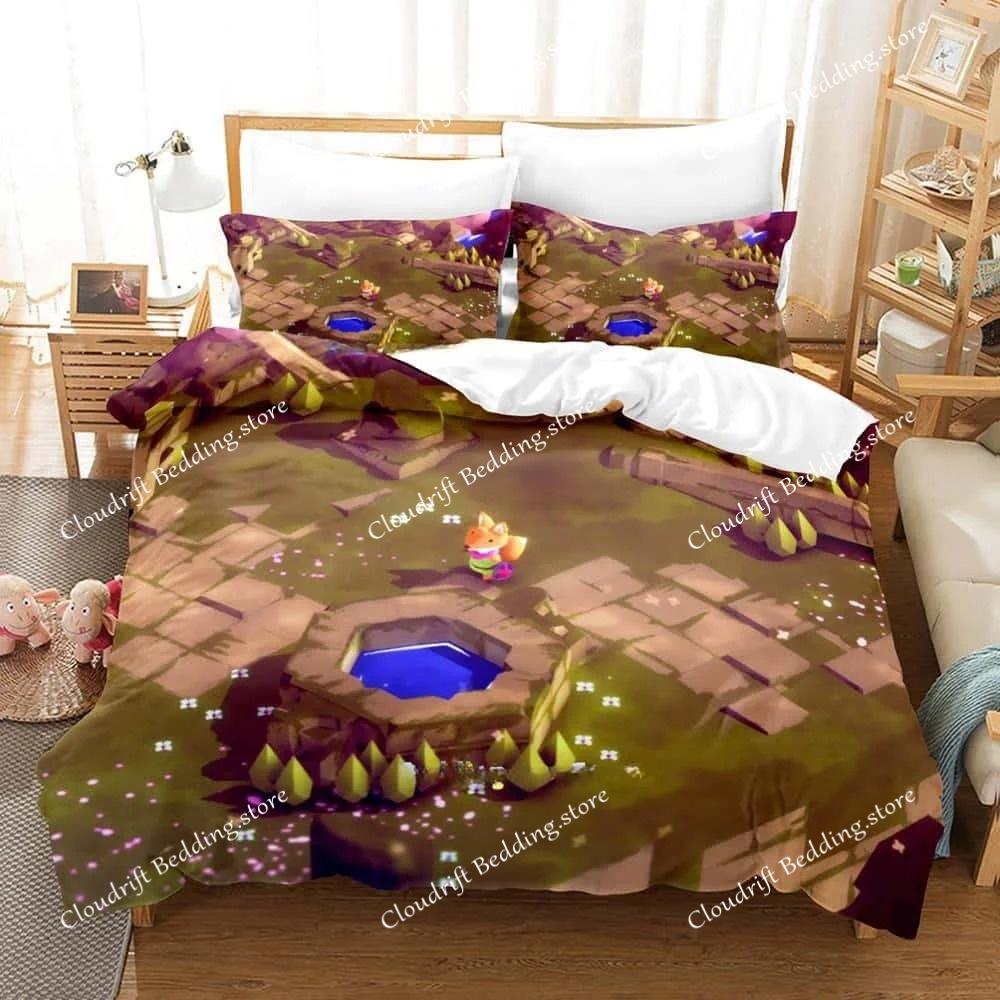 Neues 3D-gedrucktes Tunika-Spiel Bettwäscheset Einzelbett Twin Full Queen King Size Bettset Erwachsene Kind Schlafzimmer Bettdeckenbezug-Sets Heimtextilien