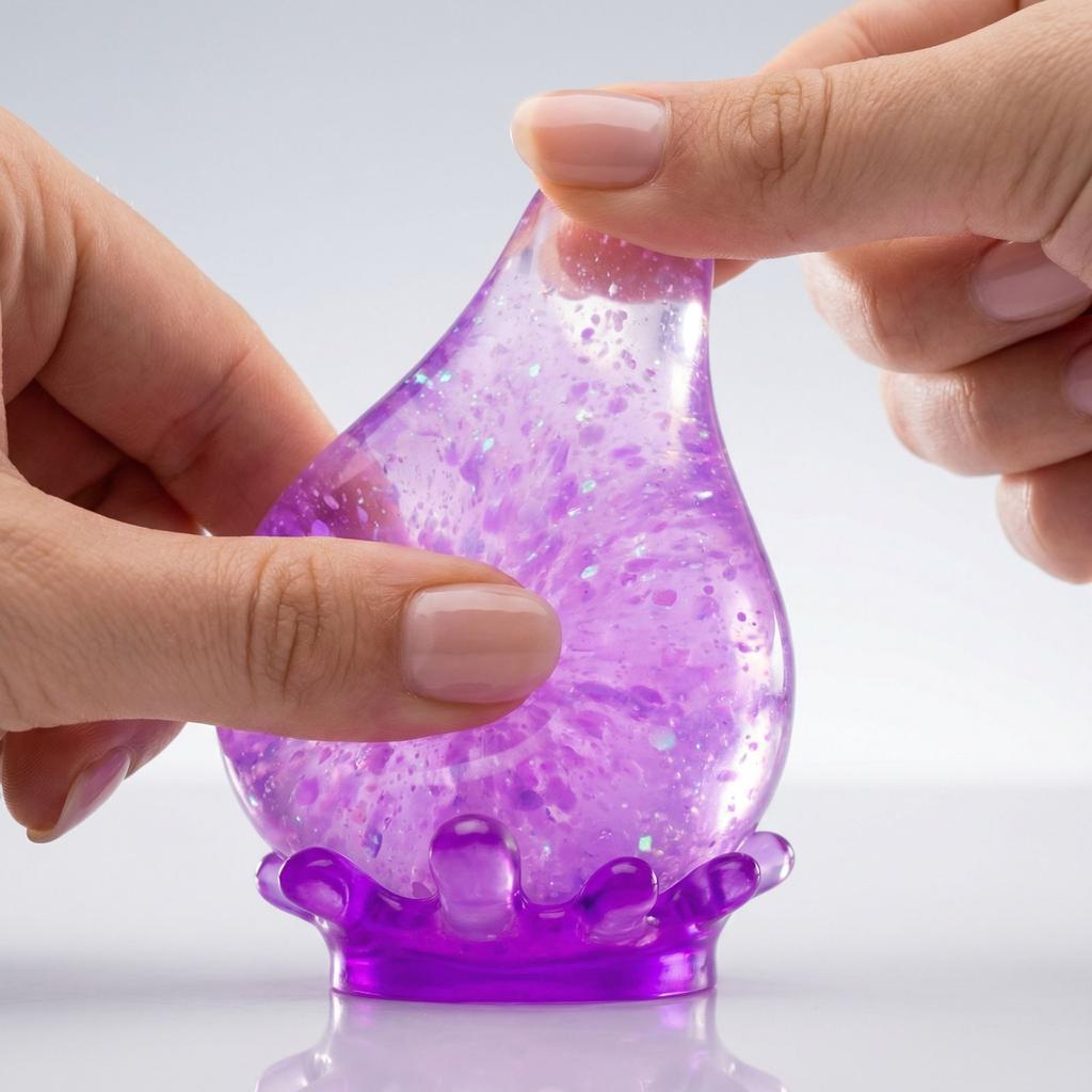 La Goutte d'Eau Rêveuse Est Un Jouet Magique, Lisse et Sensoriel Avec Une Sensation Satisfaisante et un Rembourrage Brillant.