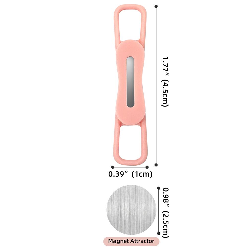 Silicone Adjustable Magnetic Pen Holder Clipper for Desk Refrigerator Whiteboards Office Desk Accessories