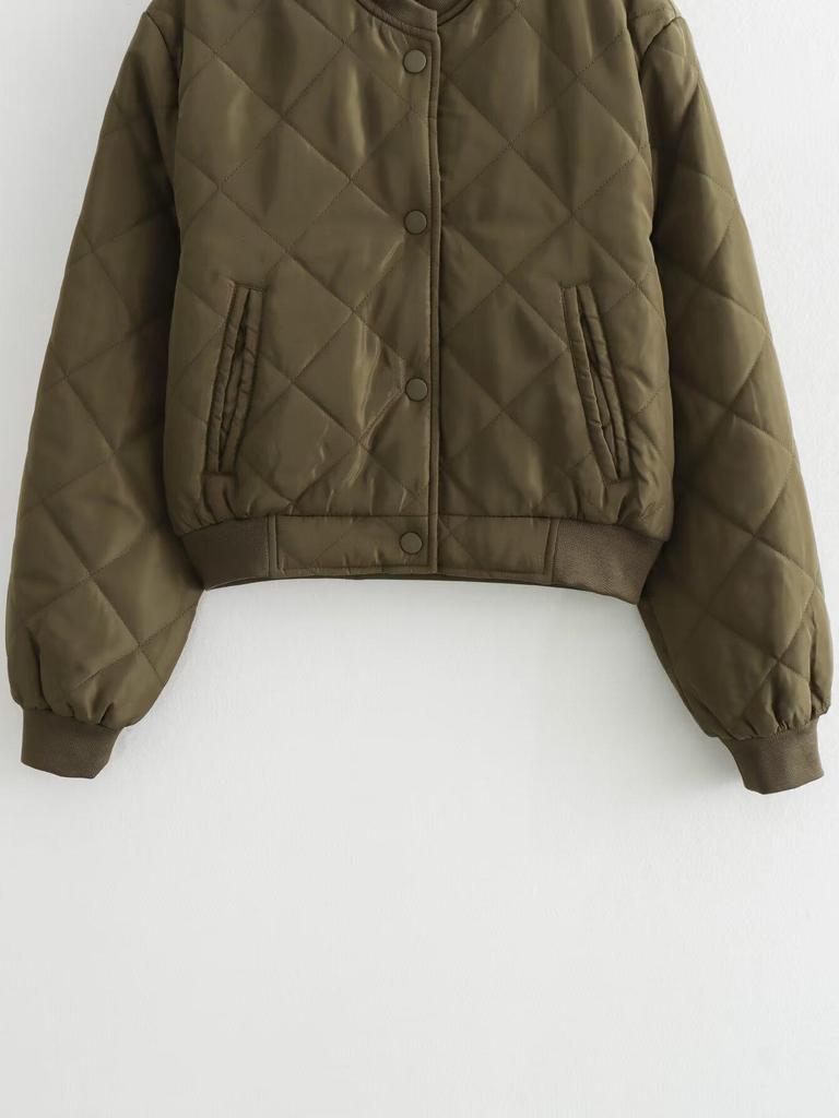 Europäische & Amerikanische Damen Freizeit Baumwoll Bomberjacke für Frühling & Herbst