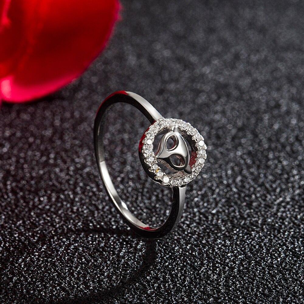 

Летнее новаторское женское серебряное кольцо 925 пробы с рисунком лисы в виде животного, инкрустированное кубическим цирконием, изысканное обручальное кольцо с подарочной коробкой 8