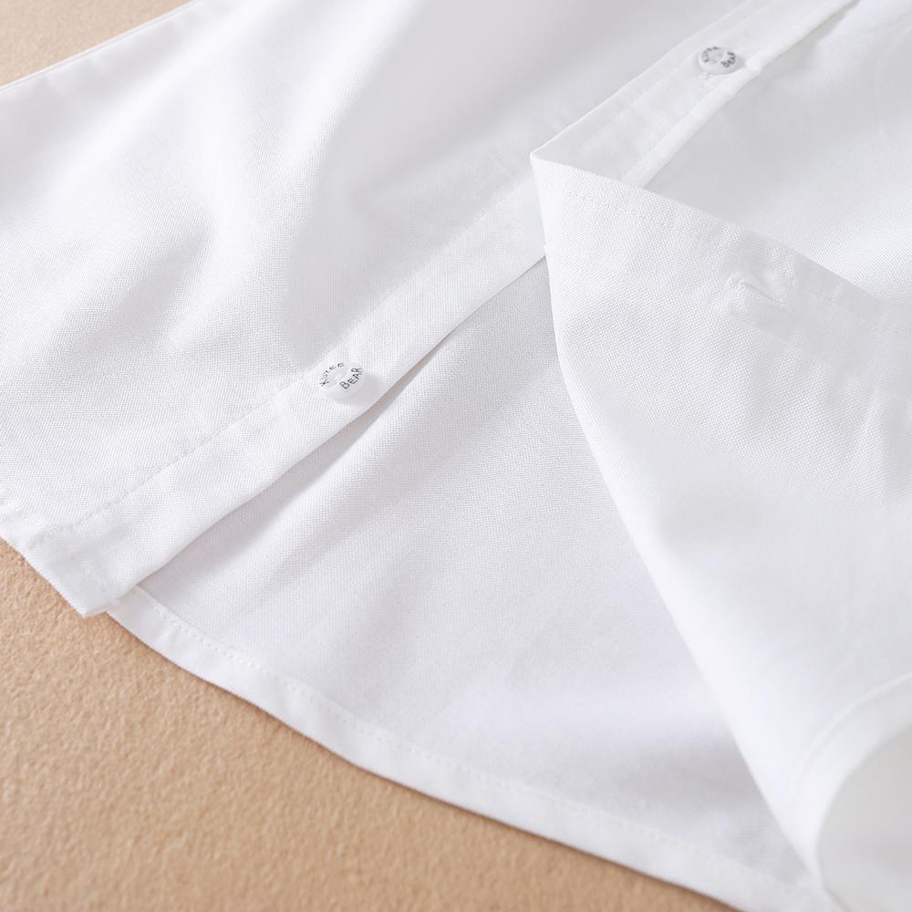 Boys Clothes School Uniform Shirts Spring Autumn Long Sleeve Turn-down Collar Kids Shirt For Boys Children Tops