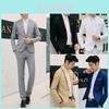 Slim Fit One Button Blazer Jacket Formal Business Coat In 7 Colors**