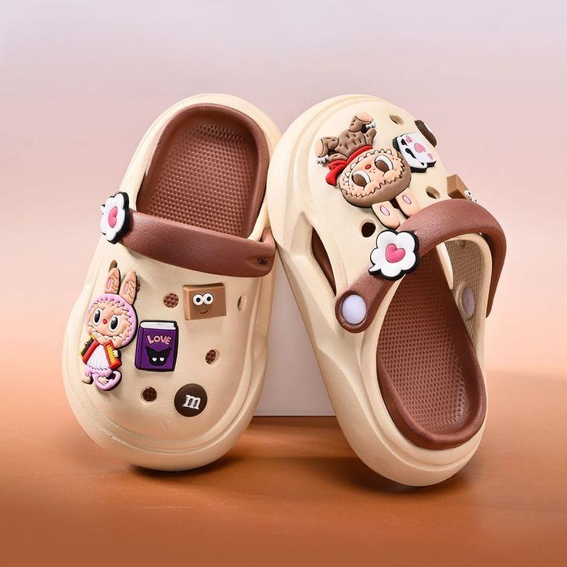 

Children s Labubu Crocs, Girls Slippers, and Summer Soft-soled Beach Shoes 17