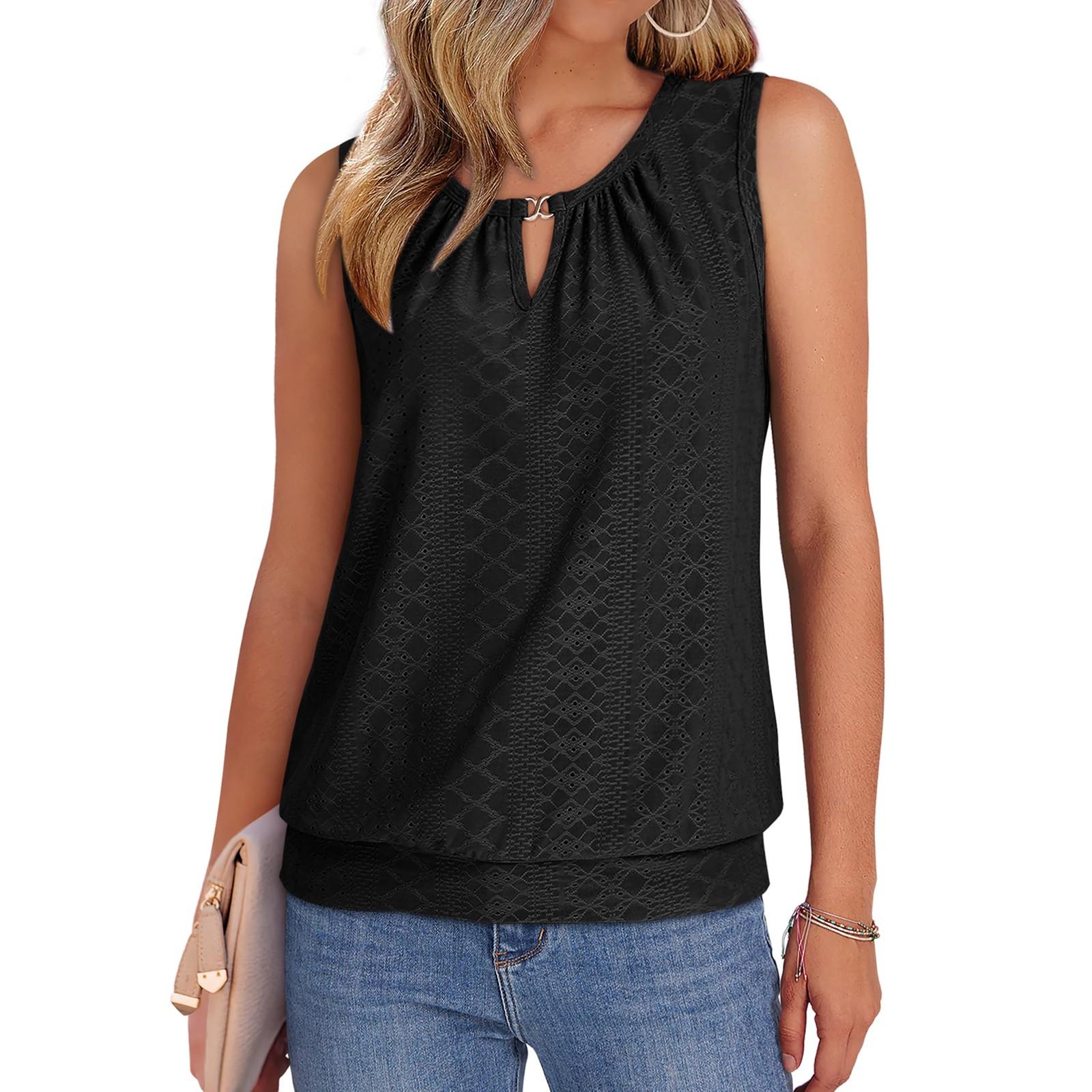 

Женские повседневные свободные рубашки модные топы футболки футболки M чёрный