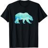 Polar Bear Design for Arctic Animals Lover Cotton Men T Shirt
