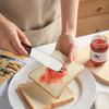 Stainless Steel Butter Western Cutlery Bread Jam Wooden Long Handle Butter Spatula Pastry Cream Scraper 6