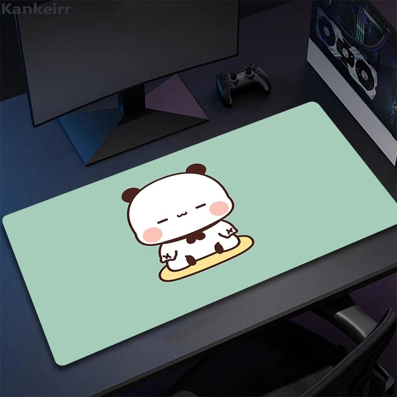 Super Cute Bear Cartoon Deskpad Office Computer Desk Mat Keyboard Big Mouse Pad Laptop Cushion Nonslip for PC Kawaii Desk Pad