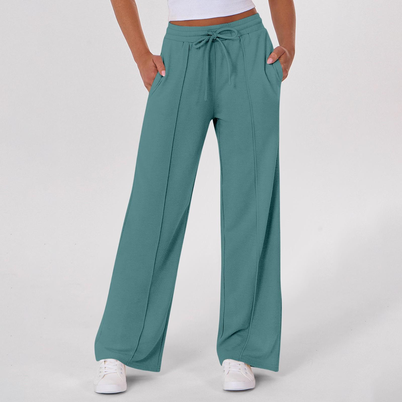 

Женские широкие спортивные штаны с высокой талией, повседневные брюки для занятий йогой XXL