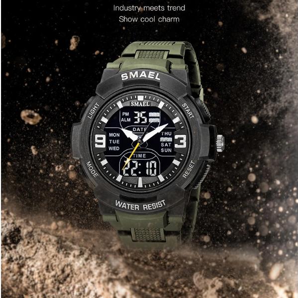 SMAEL Casual Fashion Alloy Multifunctional Waterproof Outdoor Men's Detachable Electronic Watch