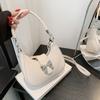 Bow Bowknot Crossbody Bag Y2k Style Half-moon Handbag Elegant Dumpling Shoulder Bag  Outdoor