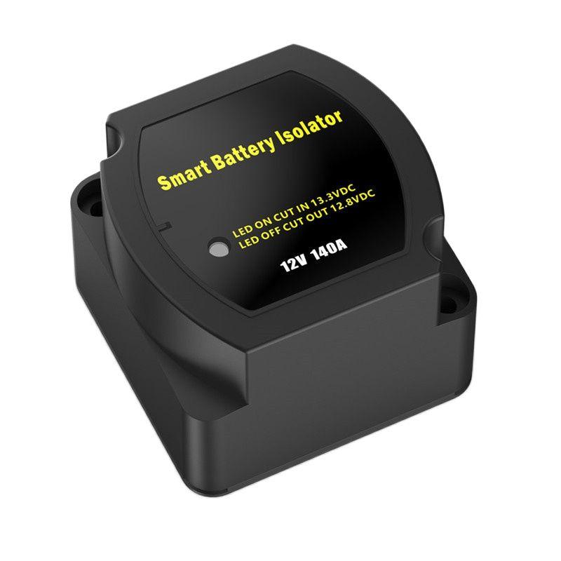 Dual Battery Smart Isolator 12V 140A Voltage Intelligent Separator VSR Relay Waterproof Control Switch for Car Boat Yacht Truck